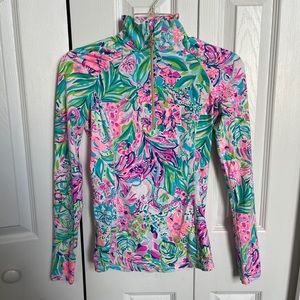 Lilly Pulitzer half zip xxs NWT